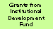Grants from Institutional Development Fund